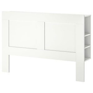 IKEA BRIMNES Headboard with storage compartment, Full/Double White, Ikea Ireland | 8126XVOEN