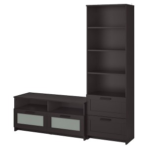 IKEA BRIMNES TV storage combination, 70 7/8x16 1/8x74 3/4 in Black, Ikea Ireland | 5017YVQBT