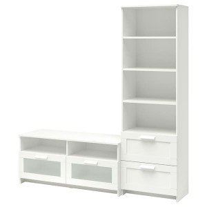 IKEA BRIMNES TV storage combination, 70 7/8x16 1/8x74 3/4 in White, Ikea Ireland | 1560LSTAU