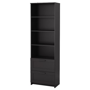 IKEA BRIMNES bookcase, 23 5/8x74 3/4 in Black, Ikea Ireland | 5602QPUNV