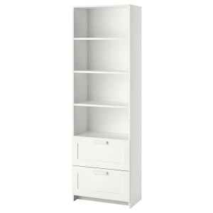 IKEA BRIMNES bookcase, 23 5/8x74 3/4 in White, Ikea Ireland | 0895SQJMV