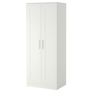 IKEA BRIMNES wardrobe with 2 doors, 30 3/4x74 3/4 in White, Ikea Ireland | 6243AGBHX