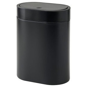 IKEA BROGRUND touch top trash can, 1 gallon Black, Ikea Ireland | 8126XJGNH