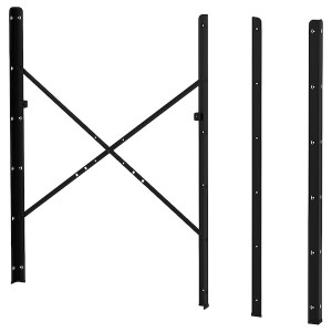 IKEA BROR Post, black, Depth: 1 5/8 in Height: 43 1/4 in. Order here!, 4 pack, Ikea Ireland | 5281HVGRU