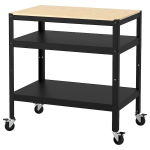 IKEA BROR Utility cart, black, pine plywood, Ikea Ireland | 4169SUYCM