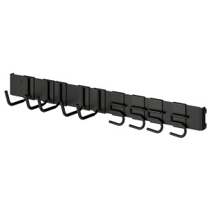 IKEA BROR rail with hooks, black, Ikea Ireland | 8137VYPIB