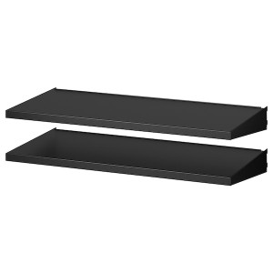 IKEA BROR shelf for wall upright, black, 33 1/2x15 3/4 in, 2 pack, Ikea Ireland | 7530LWPVY