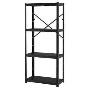 IKEA BROR shelving unit, black, 33 1/2x15 3/4x74 3/4 in, Ikea Ireland | 9473OPZDH