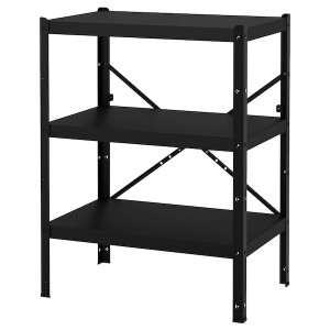 IKEA BROR shelving unit, black, 33 1/2x21 5/8x43 1/4 in, Ikea Ireland | 5201YHNGK