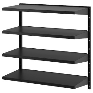 IKEA BROR wall shelf combination, 34 1/2x17 3/4x35 3/8 in Black, Ikea Ireland | 8790OBEHL