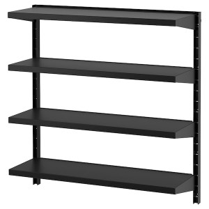 IKEA BROR wall shelf combination, 34 1/2x11 3/4x35 3/8 in Black, Ikea Ireland | 2657NPFUY