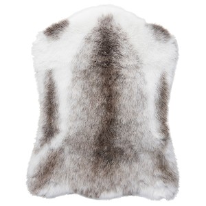 IKEA BULLERSKYDD rug, 2'4 inx2'11 in White / Brown, Ikea Ireland | 1652LRUNX