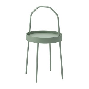 IKEA BURVIK Side table, 15 in Light Gray / Green, Ikea Ireland | 5743WGVLP