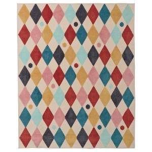 IKEA BUSENKEL rug, harlequin pattern, 4'3 inx5'3 in Multicolor, Ikea Ireland | 2653RXGZW