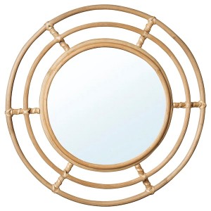 IKEA BUSKBO mirror, rattan, 16 1/2 in, Ikea Ireland | 9734FJWDO