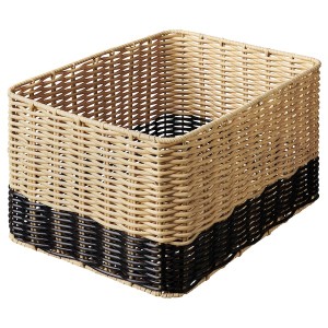IKEA DJURTRÄNARE basket, beige/black, 9 ¾x13 ¾x7 ½ in, Ikea Ireland | 1495FRPEU