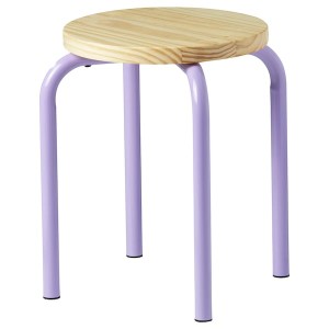 IKEA DOMSTEN stool Lilac / Pine, Ikea Ireland | 2869SKUHG
