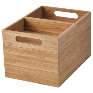 IKEA DRAGAN box, set of 3, bamboo, 9 ¼x6 ½x5 ½ in, Ikea Ireland | 8309BYEGS