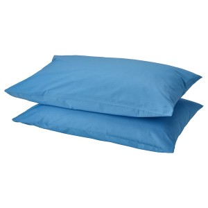 IKEA DVALA pillowcase, King, 2 pack Blue, Ikea Ireland | 2417YHDFR