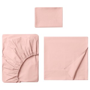 IKEA DVALA sheet set, Twin Light Pink, Ikea Ireland | 0531EADBG