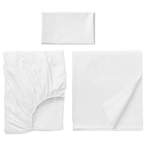 IKEA DVALA sheet set, Twin White, Ikea Ireland | 5718KYGQU