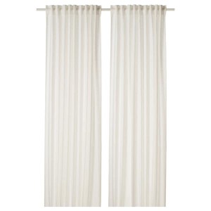 IKEA DYTÅG curtains, 1 pair, 57x98 in White, Ikea Ireland | 0869NMDQY