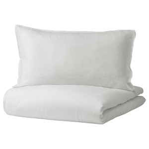 IKEA DYTÅG duvet cover and pillowcase(s), Full/Queen (Double/Queen) White, Ikea Ireland | 4523PTRKU