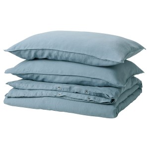 IKEA DYTÅG duvet cover and pillowcase(s), Full/Queen (Double/Queen) Blue, Ikea Ireland | 8269HDRZX