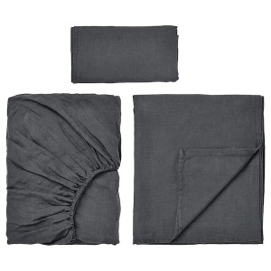 IKEA DYTÅG sheet set, Twin Dark Gray, Ikea Ireland | 2089QCSPK