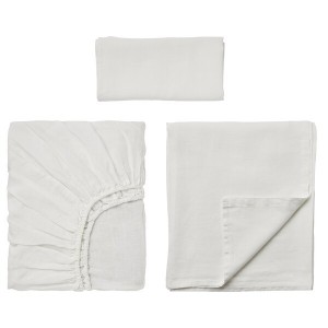 IKEA DYTÅG sheet set, Twin White, Ikea Ireland | 2074FPCAW