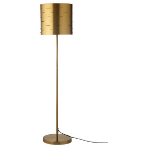 IKEA EBBEMÅLA floor lamp, brass color, Ikea Ireland | 2039NLPZS