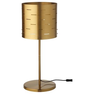 IKEA EBBEMÅLA table lamp, brass color, 25 in, Ikea Ireland | 8390RGQBD
