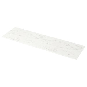 IKEA EKBACKEN Countertop, laminate, 98x1 1/8 in White Marble Effect, Ikea Ireland | 8723JWCKF