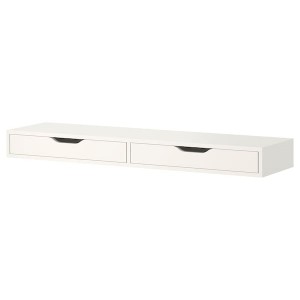 IKEA EKBY ALEX Shelf with drawers, white, 46 7/8x11 3/8 in, Ikea Ireland | 2165ZMOQB