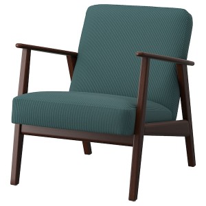 IKEA EKENÄSET armchair Kelinge Gray / Turquoise, Ikea Ireland | 3204HVOTA