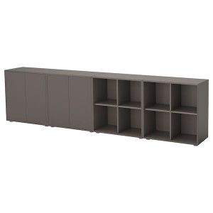 IKEA EKET storage combination with feet, 110 1/4x13 3/4x28 3/8 in Dark Gray, Ikea Ireland | 3698BGHSJ