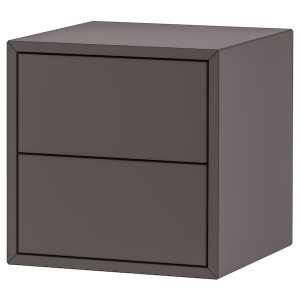 IKEA EKET wall cabinet with 2 drawers, 13 3/4x13 3/4x13 3/4 in Dark Gray, Ikea Ireland | 2031GSYAT