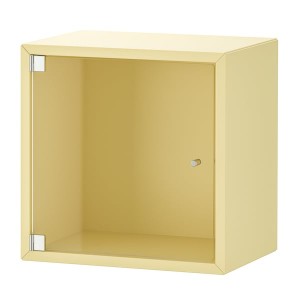 IKEA EKET wall cabinet with glass door, 13 3/4x9 7/8x13 3/4 in Pale Yellow, Ikea Ireland | 1279LQUXE