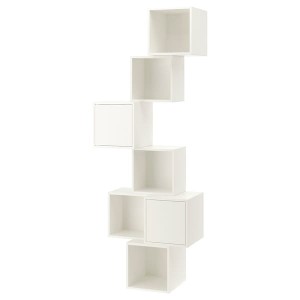 IKEA EKET wall-mounted cabinet combination, 31 1/2x13 3/4x82 5/8 in White, Ikea Ireland | 1459DWEYL