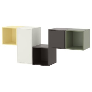 IKEA EKET wall-mounted cabinet combination, 68 7/8x13 3/4x27 1/2 in White / Multicolor, Ikea Ireland | 6189LKDQW