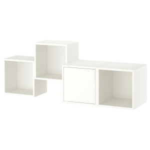 IKEA EKET wall-mounted cabinet combination, 55 1/8x13 3/4x20 7/8 in White, Ikea Ireland | 8762AKQWV