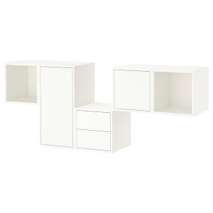 IKEA EKET wall-mounted cabinet combination, 68 7/8x13 3/4x27 1/2 in White, Ikea Ireland | 3810FTVHR