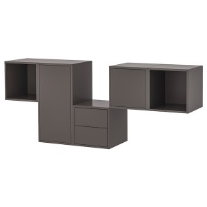 IKEA EKET wall-mounted cabinet combination, 68 7/8x13 3/4x27 1/2 in Dark Gray, Ikea Ireland | 3708FDSIA