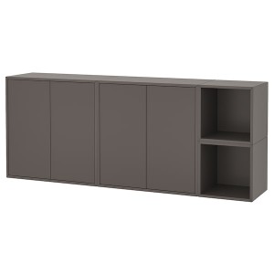IKEA EKET wall-mounted cabinet combination, 68 7/8x13 3/4x27 1/2 in Dark Gray, Ikea Ireland | 1352NSRDC