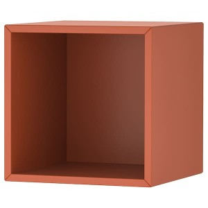 IKEA EKET wall-mounted shelving uni, 13 3/4x13 3/4x13 3/4 in Red / Brown, Ikea Ireland | 7984PMARY