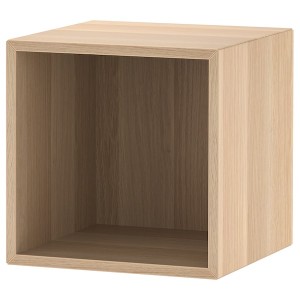 IKEA EKET wall-mounted shelving unit, 13 3/4x13 3/4x13 3/4 in White Stained Oak Effect, Ikea Ireland | 6395JIPHE