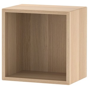 IKEA EKET wall-mounted shelving unit, 13 3/4x9 7/8x13 3/4 in White Stained Oak Effect, Ikea Ireland | 4970HQZYL