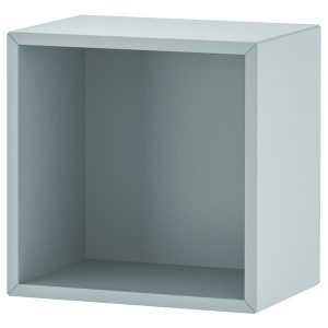 IKEA EKET wall-mounted shelving unit, 13 3/4x9 7/8x13 3/4 in Light Gray / Blue, Ikea Ireland | 6509YCSQT