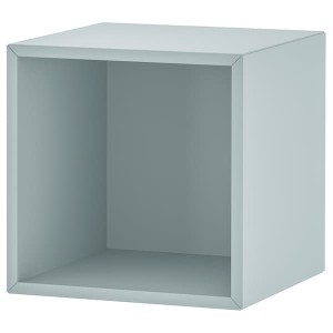 IKEA EKET wall-mounted shelving unit, 13 3/4x13 3/4x13 3/4 in Light Gray / Blue, Ikea Ireland | 7601IESPD