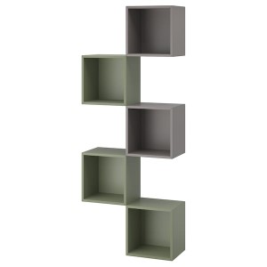 IKEA EKET wall-mounted storage combination Multicolor / Gray / Green, Ikea Ireland | 7495OXEIJ